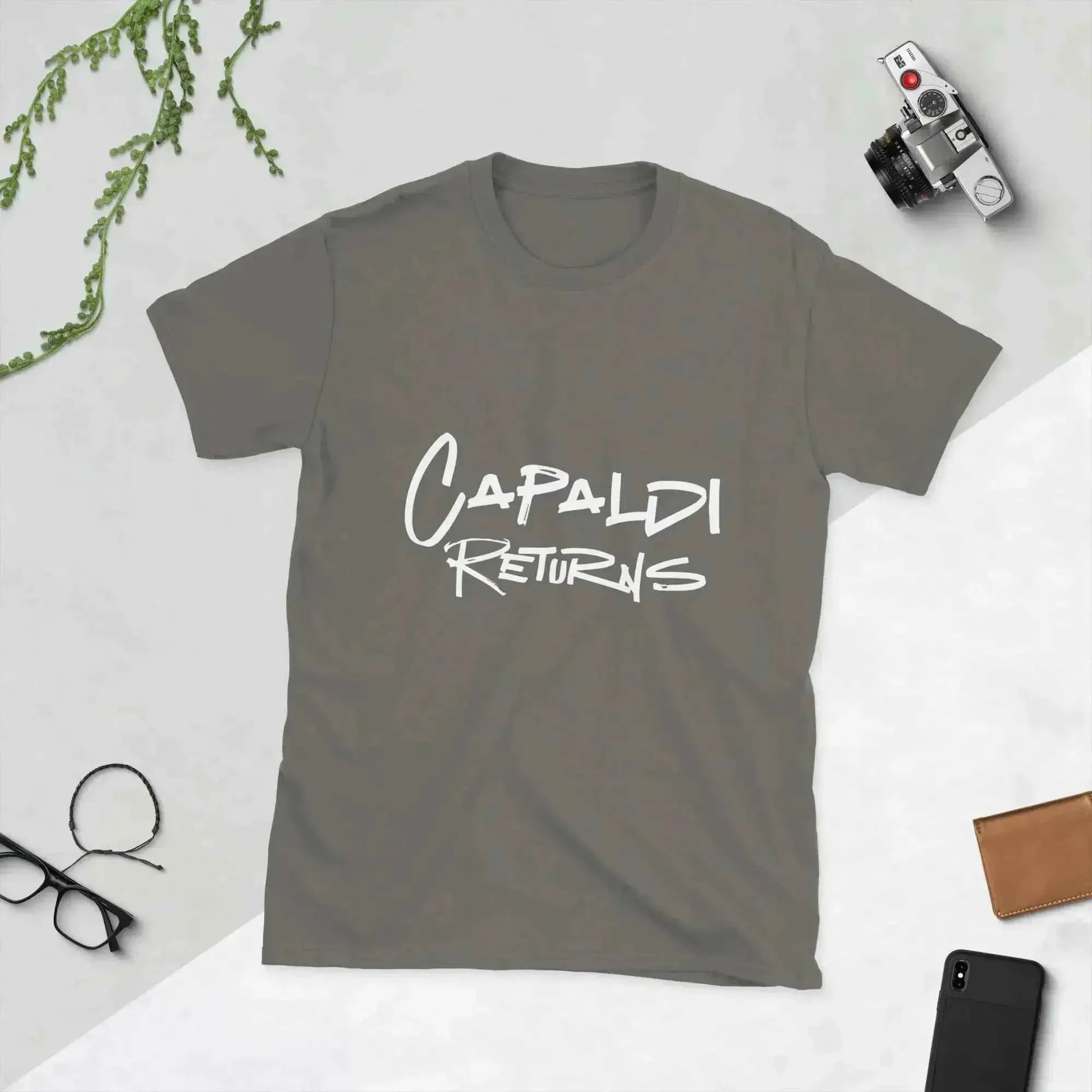 Lewis Capaldi "Capaldi Returns" Sustainable Cotton T-Shirt | Black T-shirt Alcyone213k