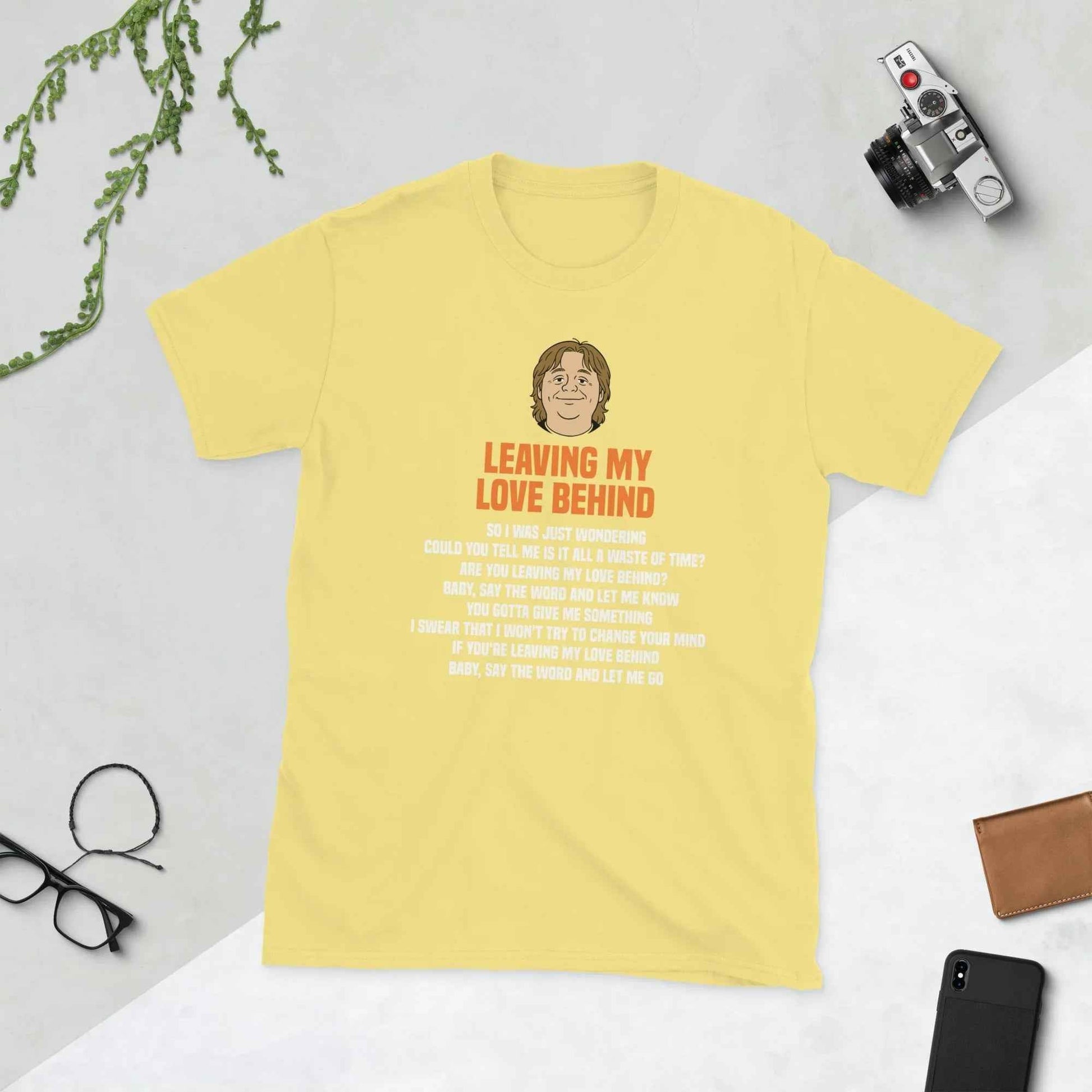 Lewis Capaldi T-Shirt | Leaving My Love Behind Lyrics Tee T-shirt Alcyone213k