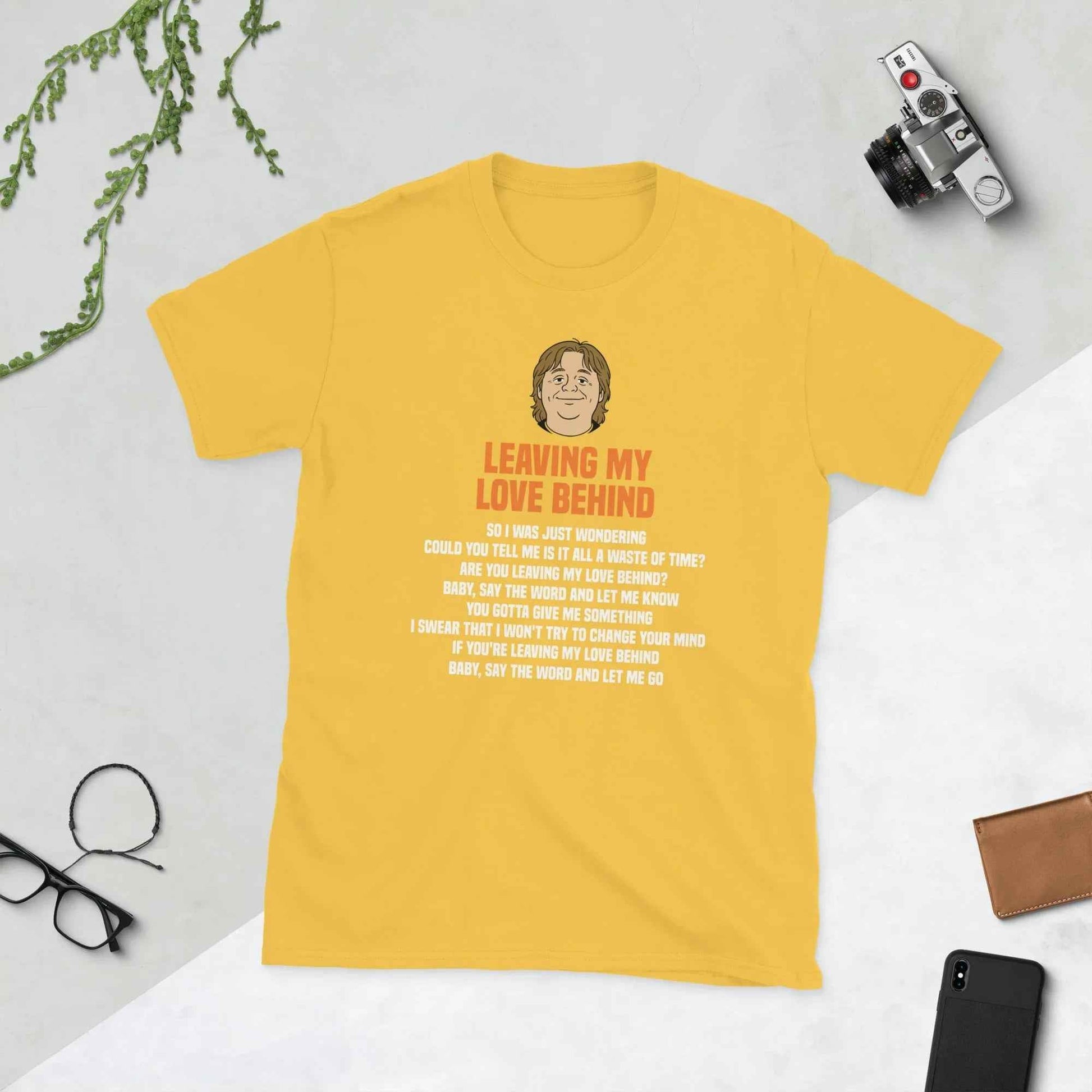 Lewis Capaldi T-Shirt | Leaving My Love Behind Lyrics Tee T-shirt Alcyone213k