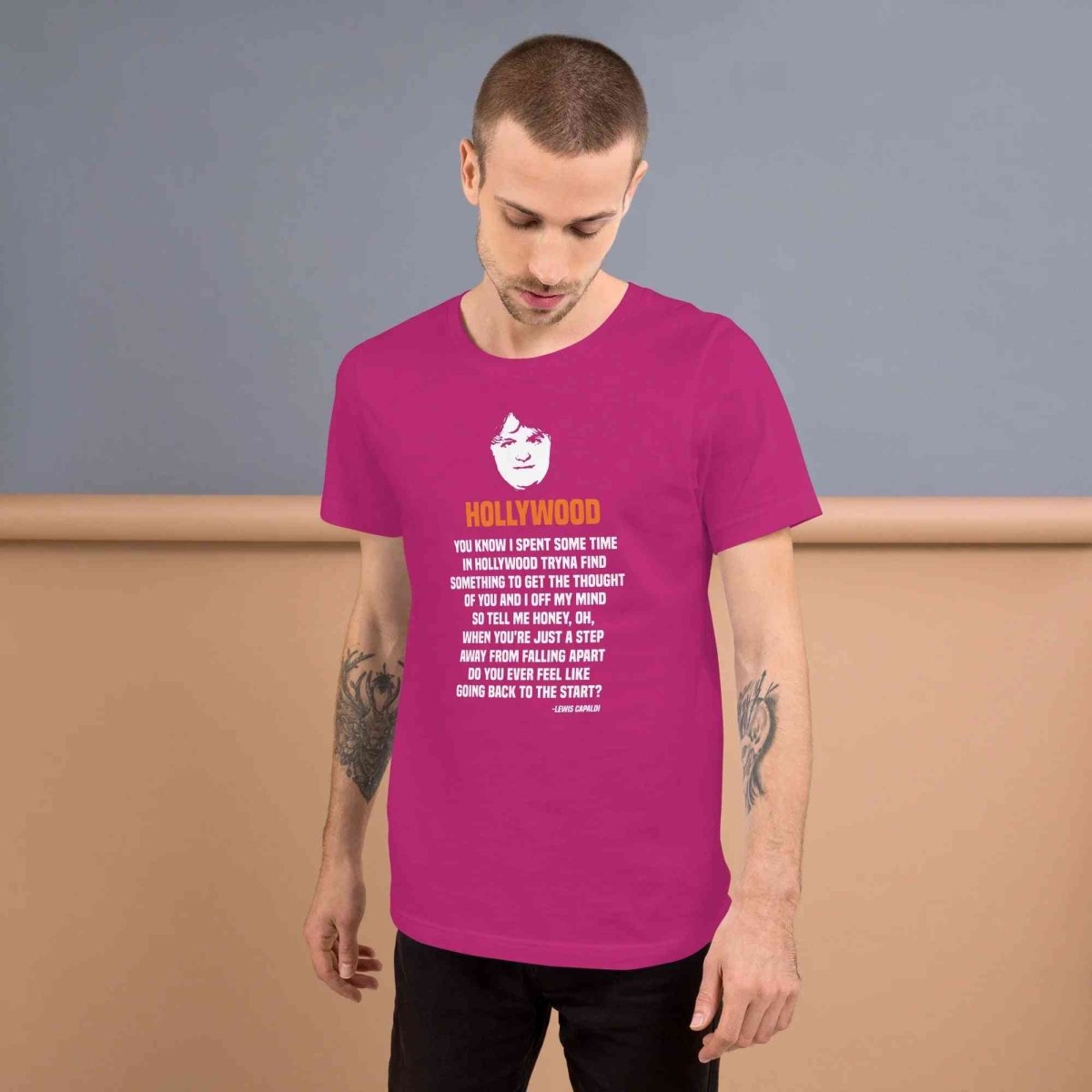 Lewis Capaldi Lyrics T-Shirt | Unisex Hollywood Style Fan Merch Alcyone213k