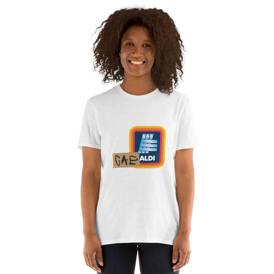 Lewis Capaldi T-Shirt | Unisex Cotton Short-Sleeve "Capaldi On A Aldi" Tee T-shirt Alcyone213k
