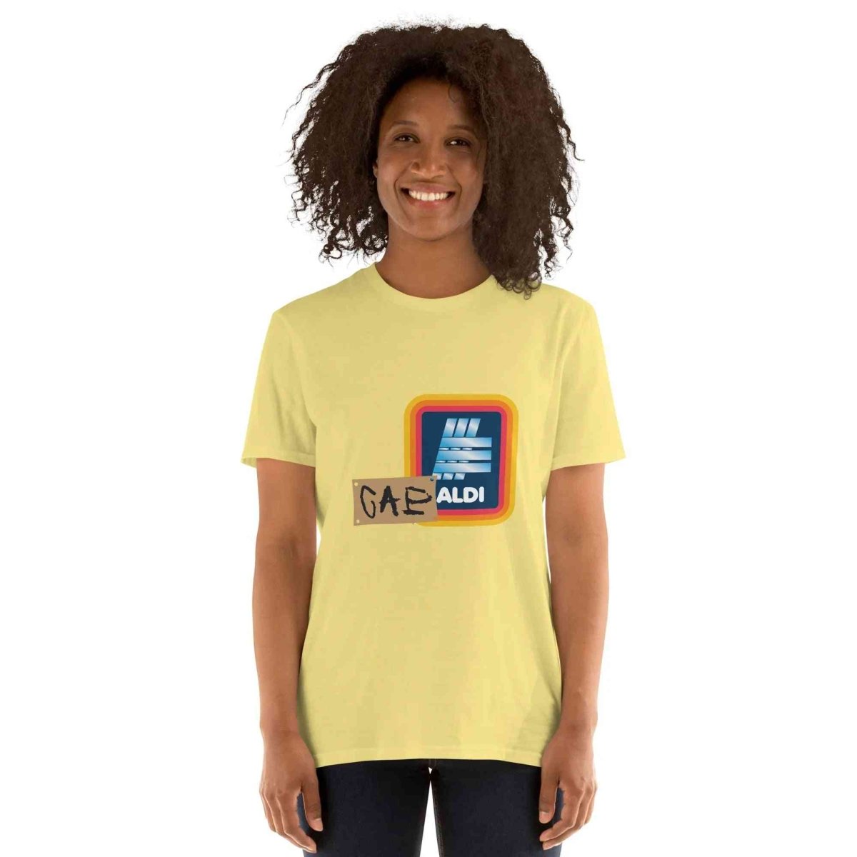Lewis Capaldi T-Shirt | Unisex Cotton Short-Sleeve "Capaldi On A Aldi" Tee T-shirt Alcyone213k