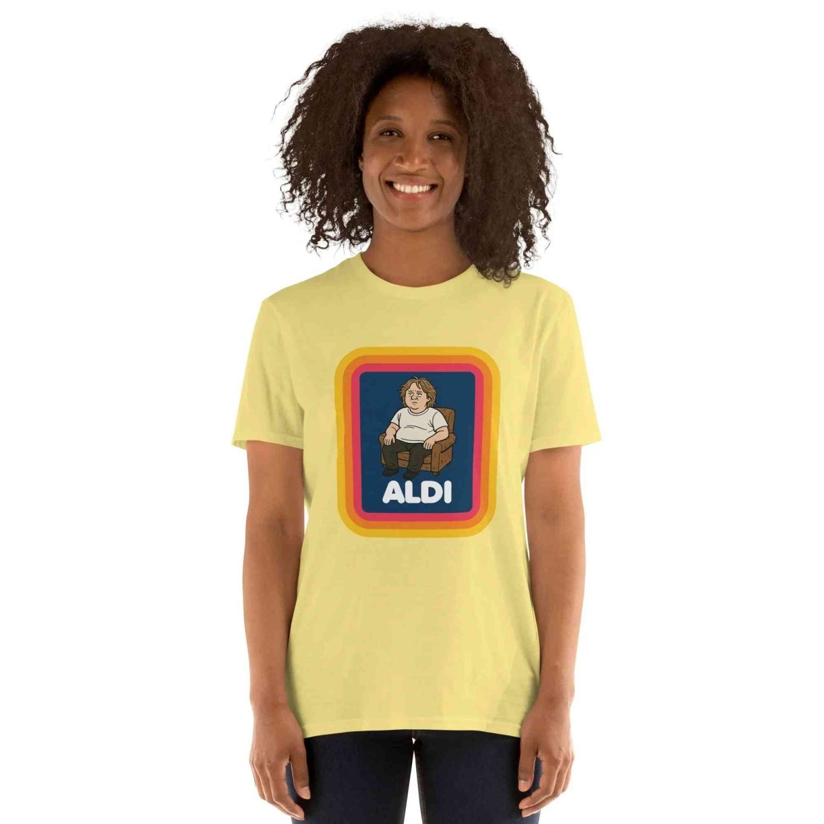 Lewis Capaldi T-Shirt - Unisex Cotton Graphic Tee with Aldi Design T-shirt Alcyone213k