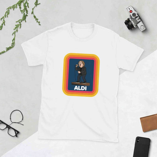 Lewis Capaldi T-Shirt | Unisex Cotton Tee with Capaldi On A Aldi Design T-shirt Alcyone213k