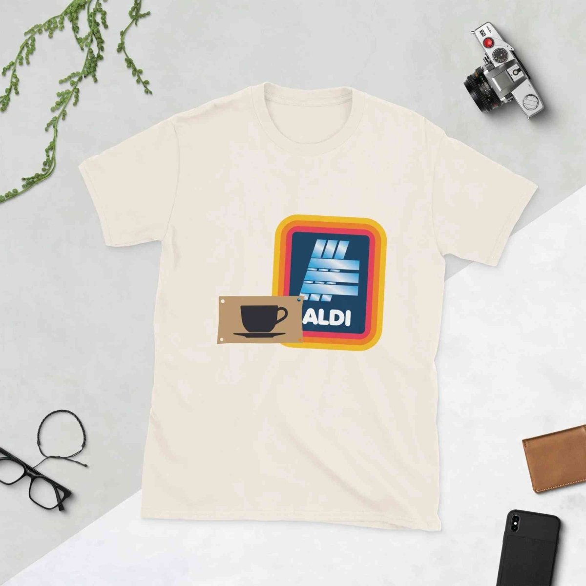 Lewis Capaldi T-Shirt - Unisex Cotton Tee with Capaldi On A Aldi Design T-shirt Alcyone213k