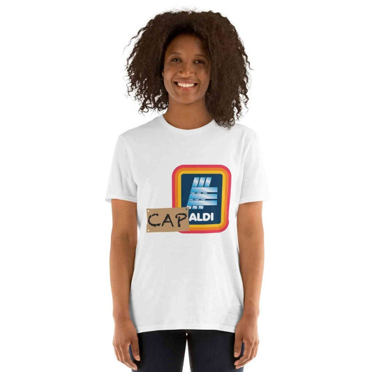 Lewis Capaldi T-Shirt | Unisex Graphic Tee with Capaldi On A Aldi Design T-shirt Alcyone213k
