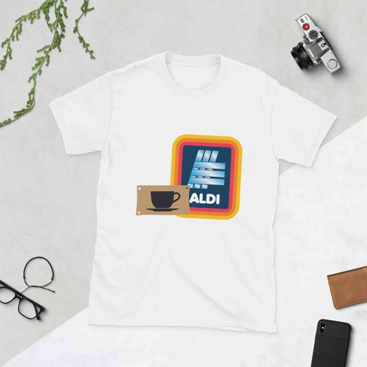 Lewis Capaldi T-Shirt - Unisex Cotton Tee with Capaldi On A Aldi Design T-shirt Alcyone213k