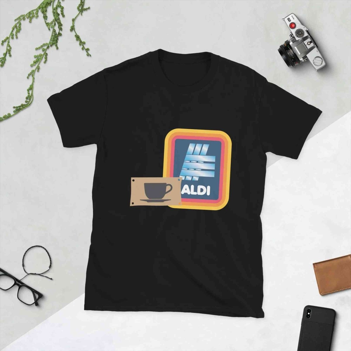 Lewis Capaldi T-Shirt - Unisex Cotton Tee with Capaldi On A Aldi Design T-shirt Alcyone213k