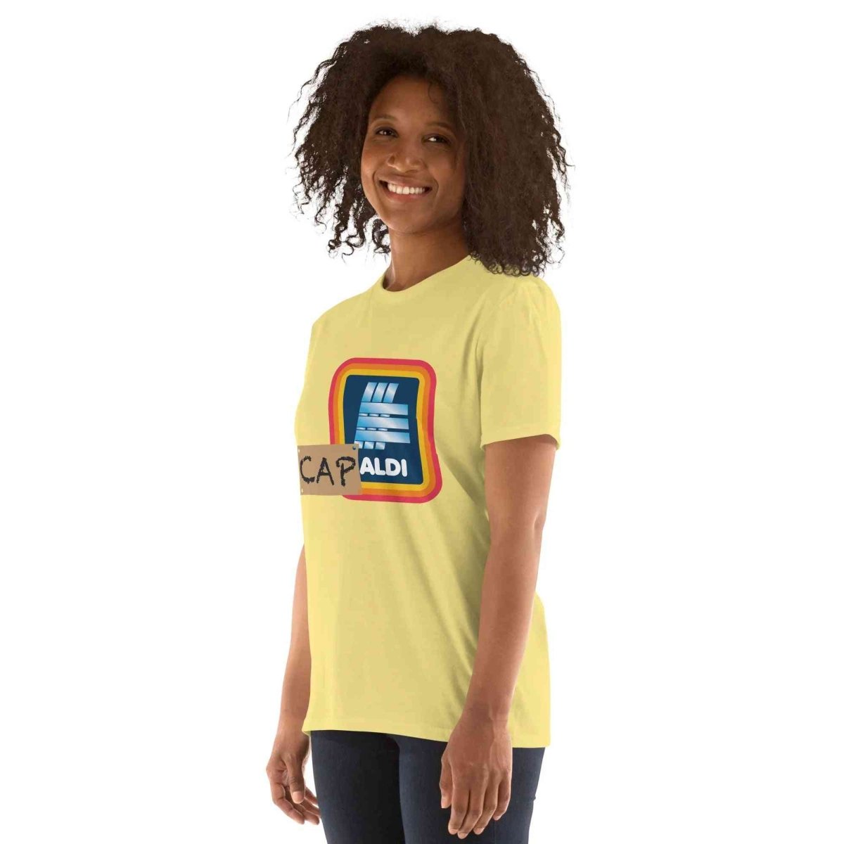 Lewis Capaldi T-Shirt | Unisex Graphic Tee with Capaldi On A Aldi Design T-shirt Alcyone213k