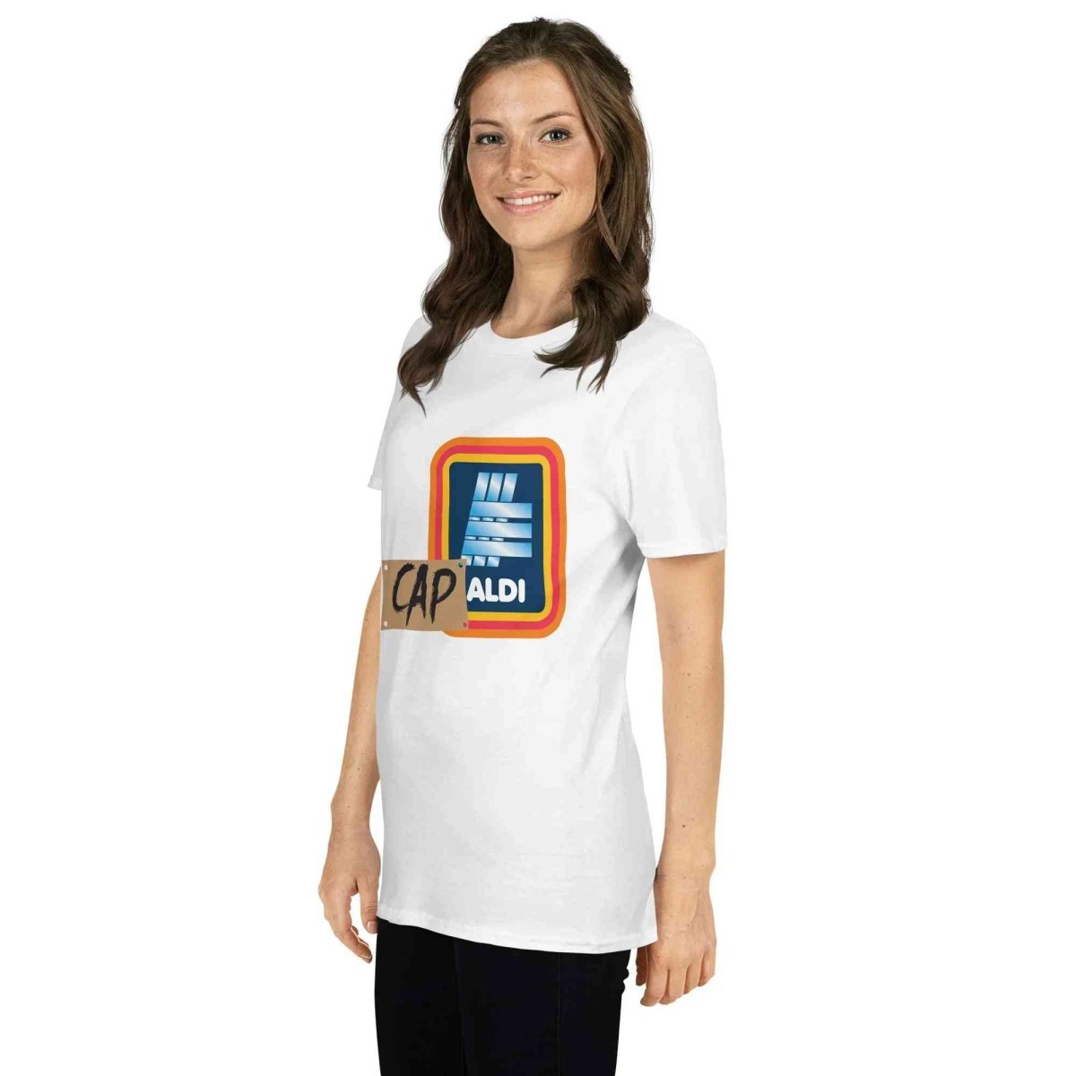 Lewis Capaldi T-Shirt | Unisex Cotton Tee with Capaldi On A Aldi Design T-shirt Alcyone213k