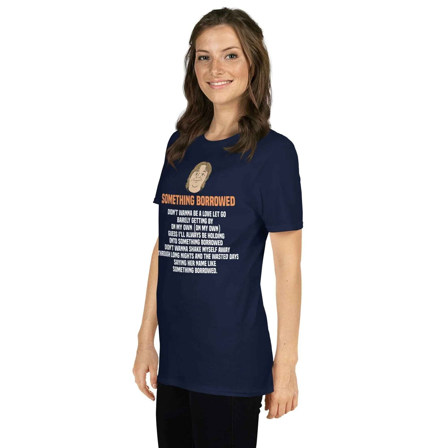 Lewis Capaldi T-Shirt | "Something Borrowed" Lyrics Unisex Cotton Tee T-shirt Alcyone213k