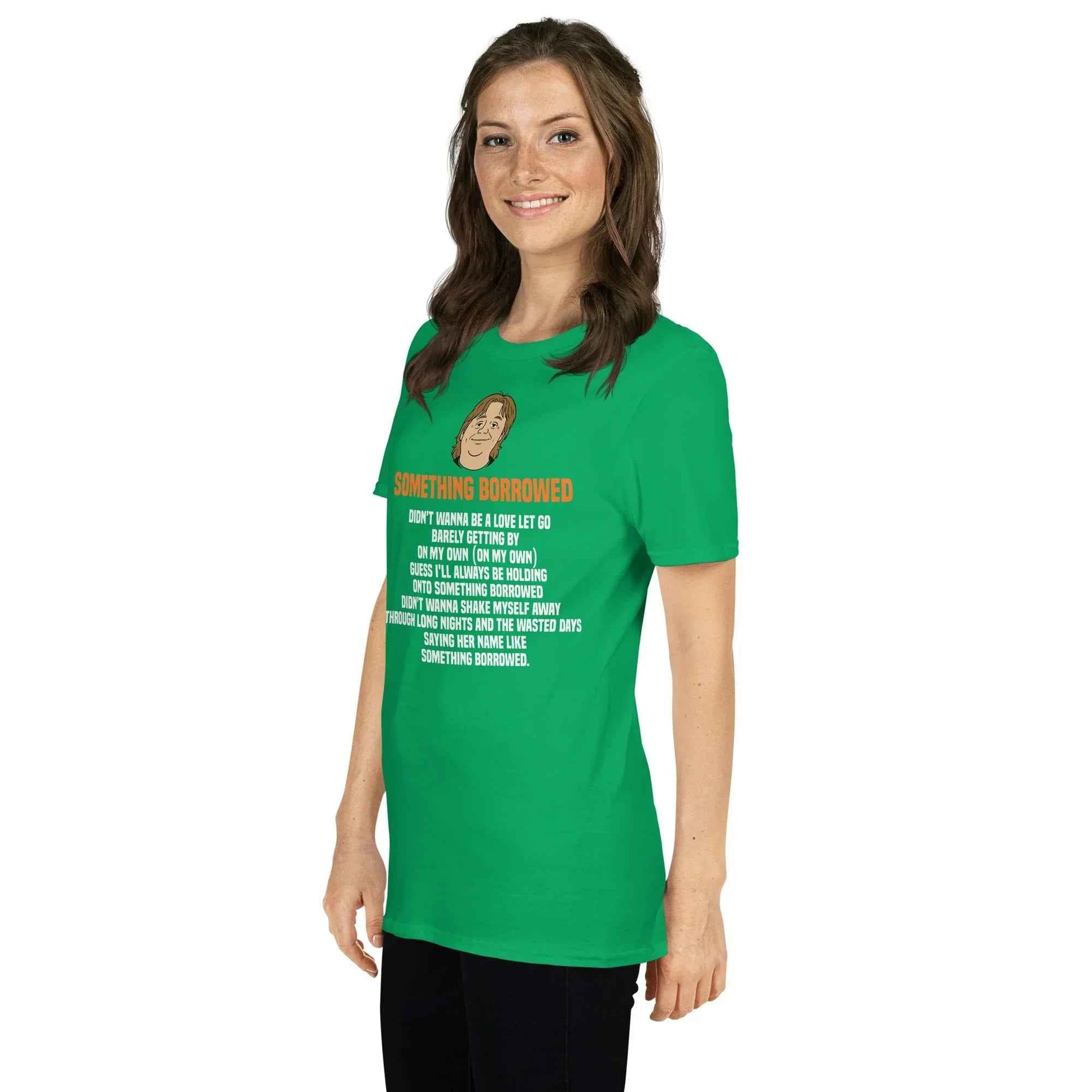 Lewis Capaldi T-Shirt | "Something Borrowed" Lyrics Unisex Cotton Tee T-shirt Alcyone213k