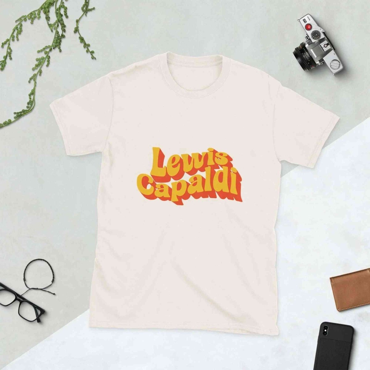 Lewis Capaldi T-Shirt – Unisex Short-Sleeve Graphic Tee by Capaldi and Co T-shirt Alcyone213k