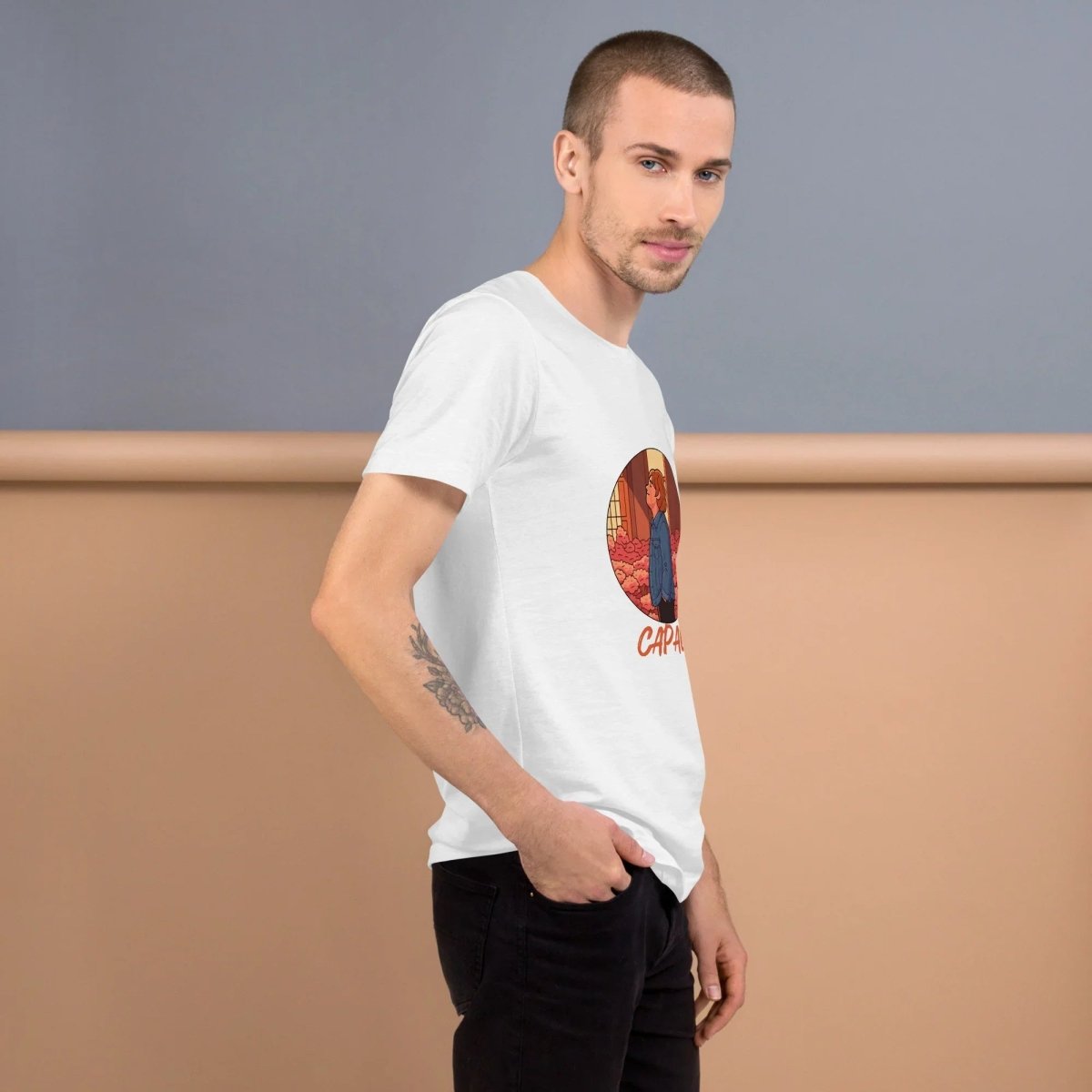 Lewis Capaldi T-Shirt | Alcyone213k Unisex Comfort Fit Black Tee - Capals Alcyone213k