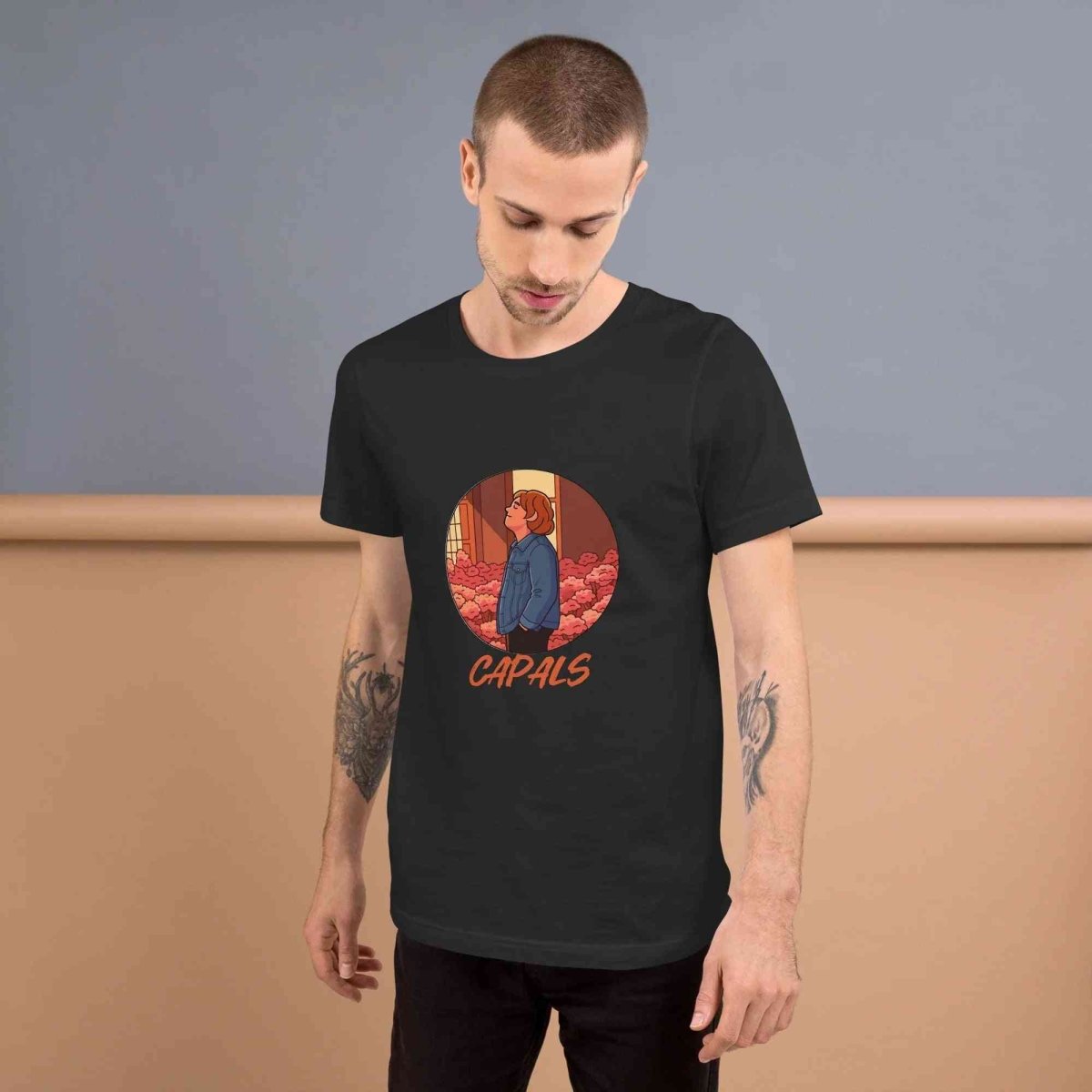 Lewis Capaldi T-Shirt | Alcyone213k Unisex Comfort Fit Black Tee - Capals Alcyone213k