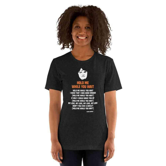 Lewis Capaldi "Hold Me While I Wait" Lyric T-Shirt | Unisex Cotton Tee Alcyone213k