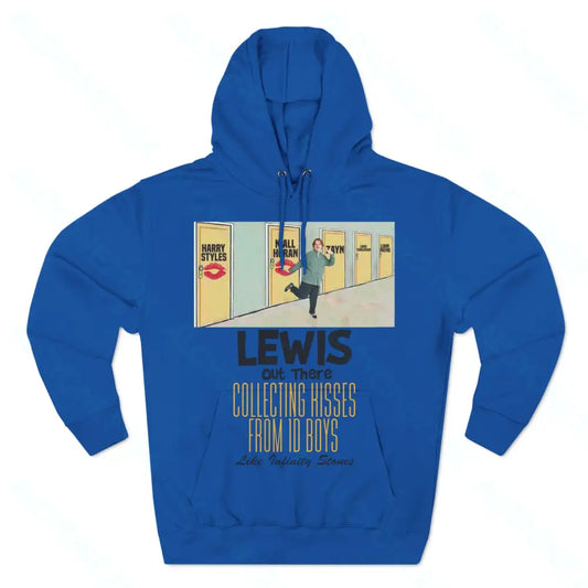 Lewis Capaldi Three-Panel Fleece Hoodie - Lewis out there collecting kisses from 1D boys