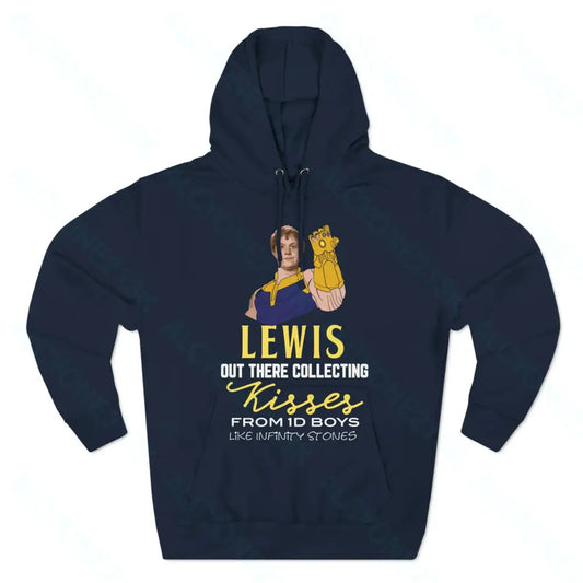 Lewis Capaldi Three-Panel Fleece Hoodie - Lewis out there collecting kisses from 1D boys