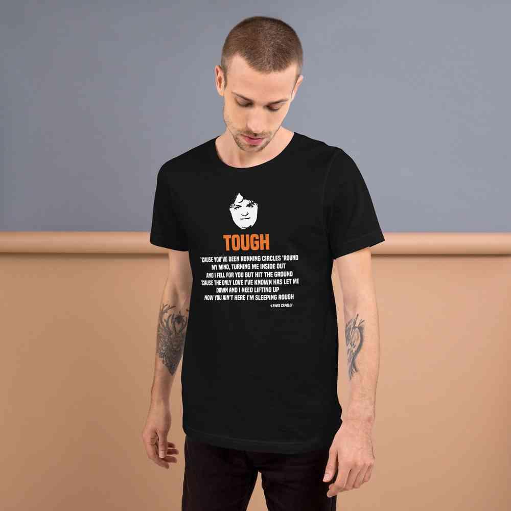 Lewis Capaldi Tough Lyrics T-Shirt | Alcyone213k Cotton Graphic Tee Alcyone213k