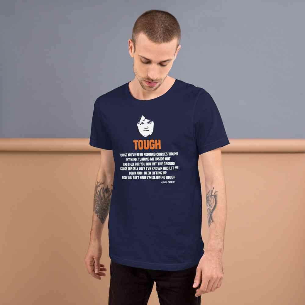 Lewis Capaldi Tough Lyrics T-Shirt | Alcyone213k Cotton Graphic Tee Alcyone213k