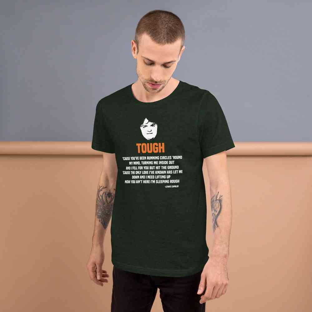 Lewis Capaldi Tough Lyrics T-Shirt | Alcyone213k Cotton Graphic Tee Alcyone213k