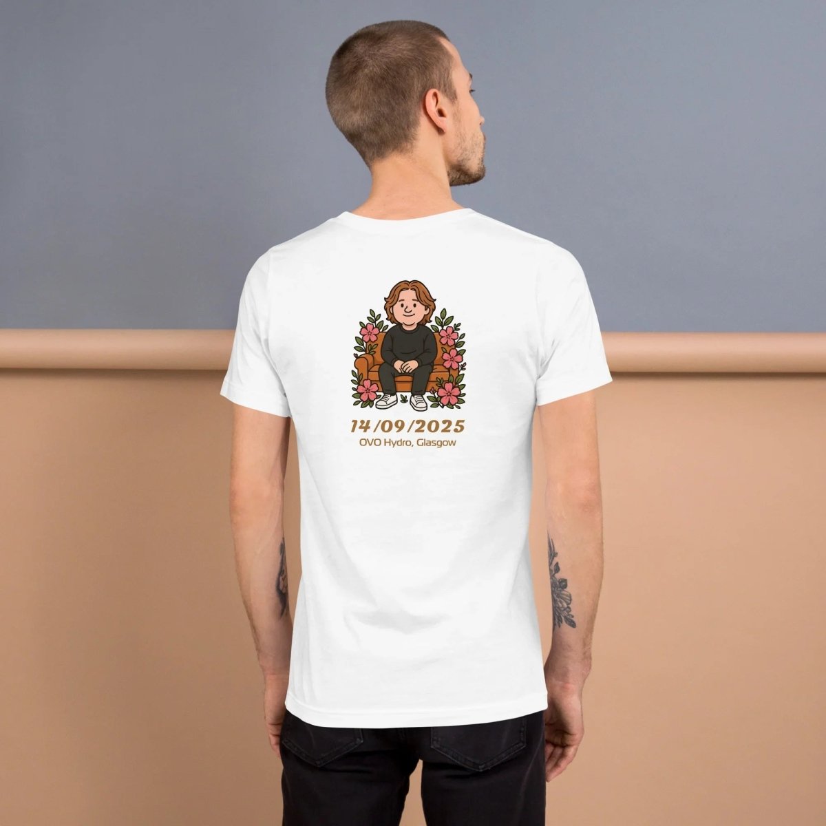 Lewis Capaldi Tour 2025 Black Cotton T-Shirt | Alcyone213k Fan Merch Alcyone213k