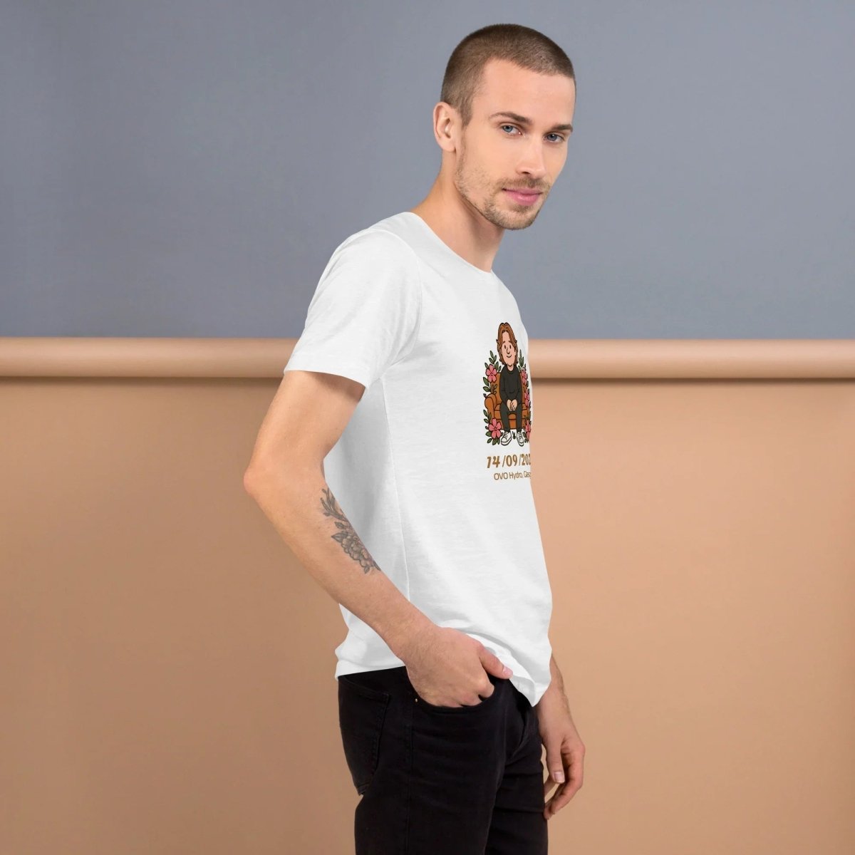 Lewis Capaldi Tour 2025 Black Cotton T-Shirt | Alcyone213k Fan Merch Alcyone213k