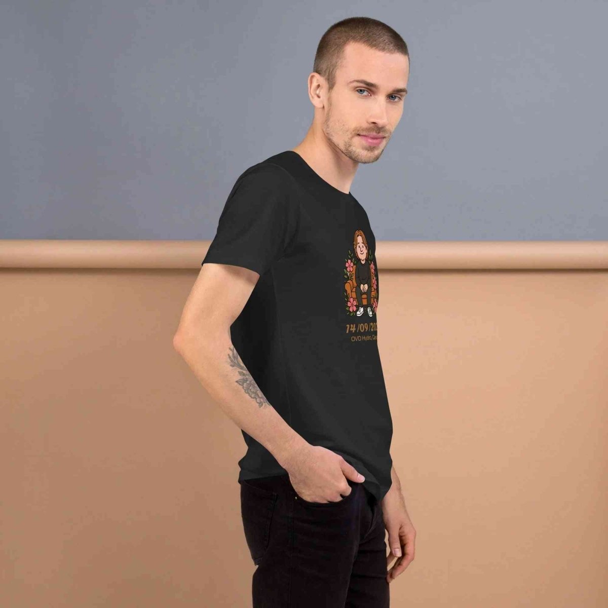 Lewis Capaldi Tour 2025 Black Cotton T-Shirt | Alcyone213k Fan Merch Alcyone213k