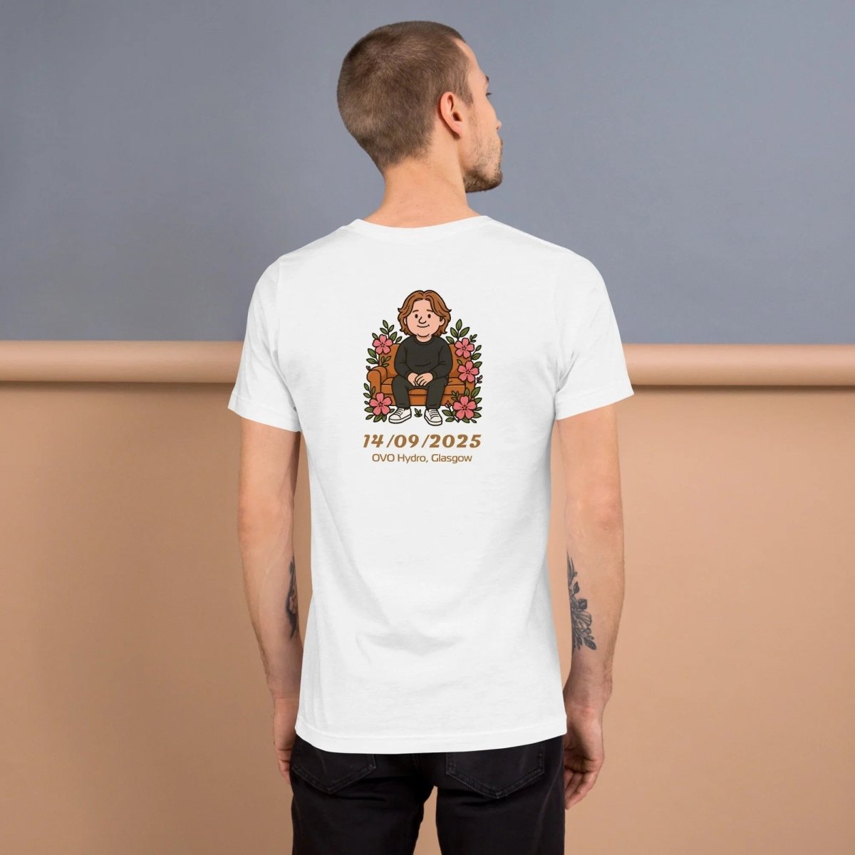 Lewis Capaldi Tour 2025 Black Cotton T-Shirt | Alcyone213k Fan Merch Alcyone213k