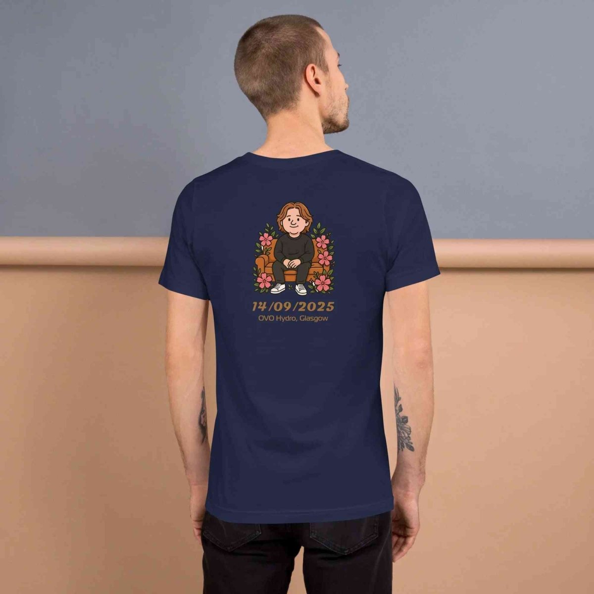 Lewis Capaldi Tour 2025 Black Cotton T-Shirt | Alcyone213k Fan Merch Alcyone213k