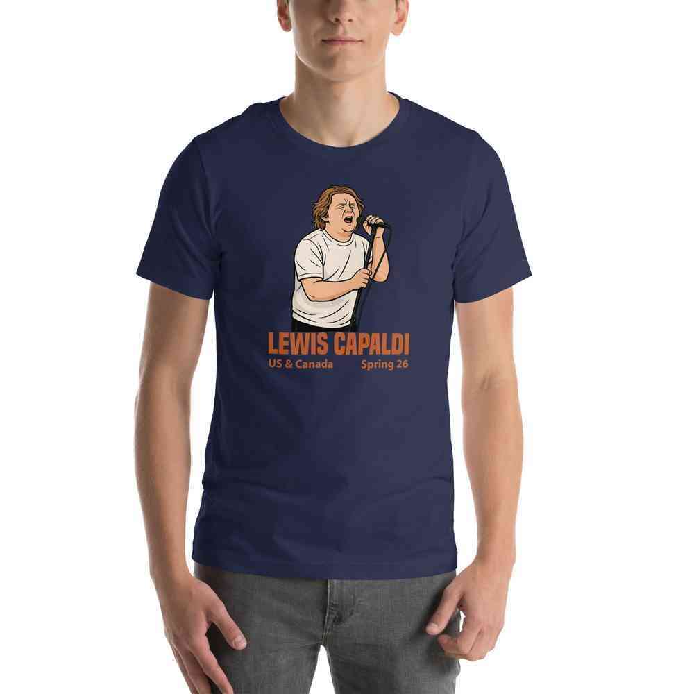 Lewis Capaldi Tour 2026 T-Shirt | Unisex Cotton Fan Tee Alcyone213k