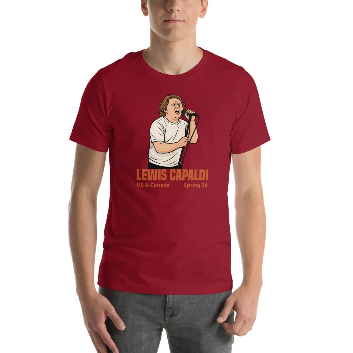 Lewis Capaldi Tour 2026 T-Shirt | Unisex Cotton Fan Tee Alcyone213k