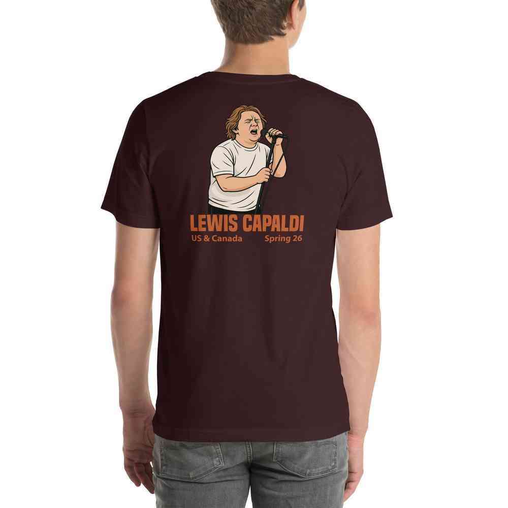 Lewis Capaldi Tour 2026 T-Shirt | Unisex Cotton Fan Tee Alcyone213k