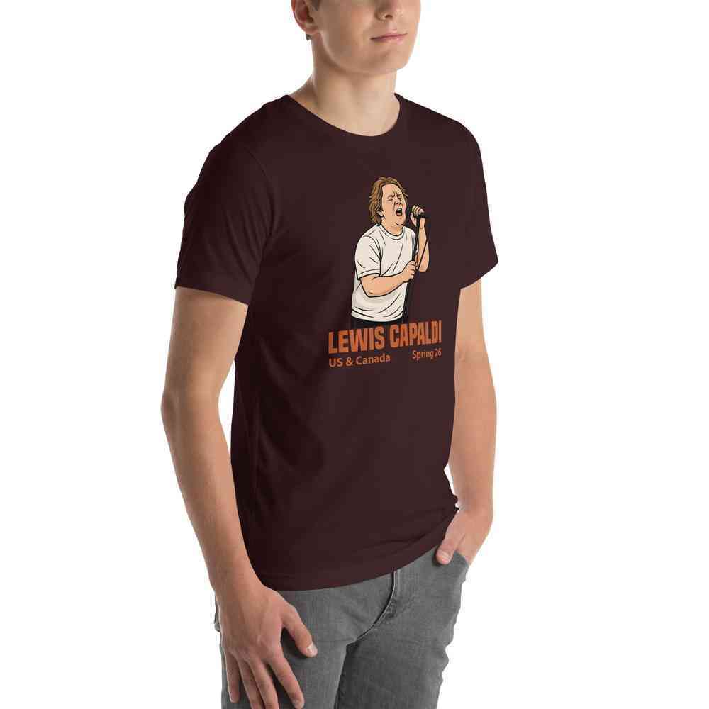 Lewis Capaldi Tour 2026 T-Shirt | Unisex Cotton Fan Tee Alcyone213k