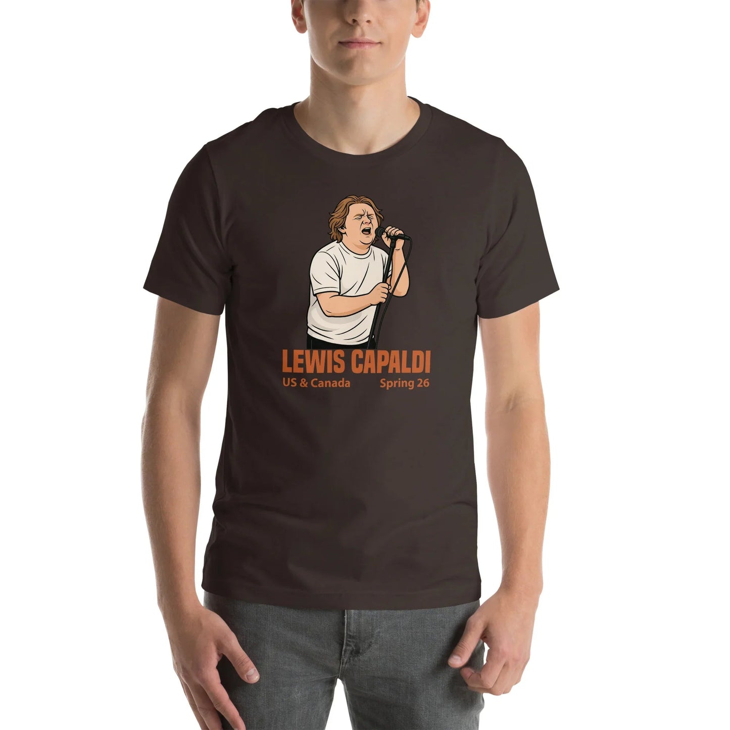 Lewis Capaldi Tour 2026 T-Shirt | Unisex Cotton Fan Tee Alcyone213k