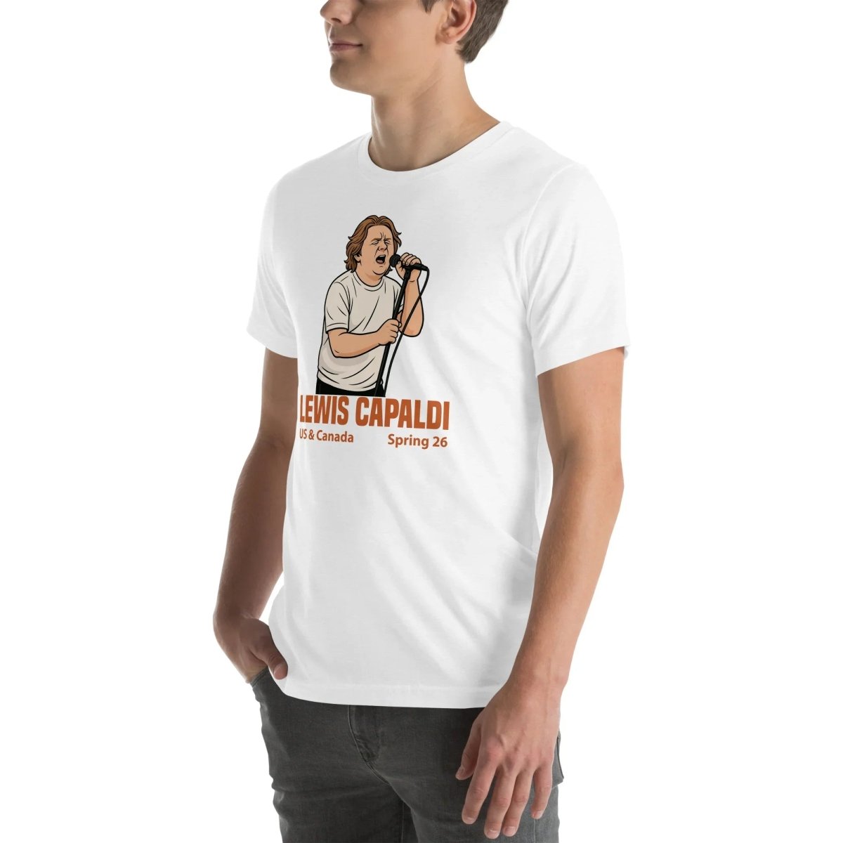 Lewis Capaldi Tour 2026 T-Shirt | Unisex Cotton Fan Tee Alcyone213k