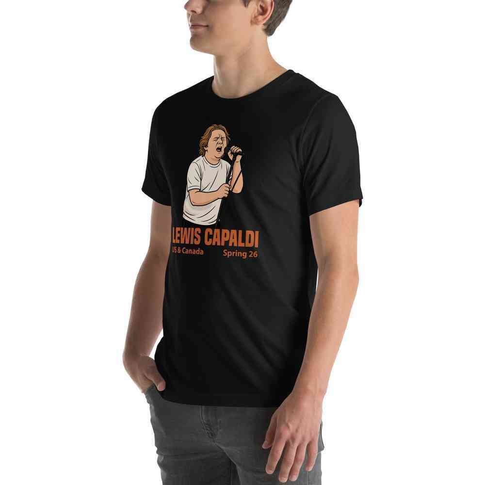 Lewis Capaldi Tour 2026 T-Shirt | Unisex Cotton Fan Tee Alcyone213k