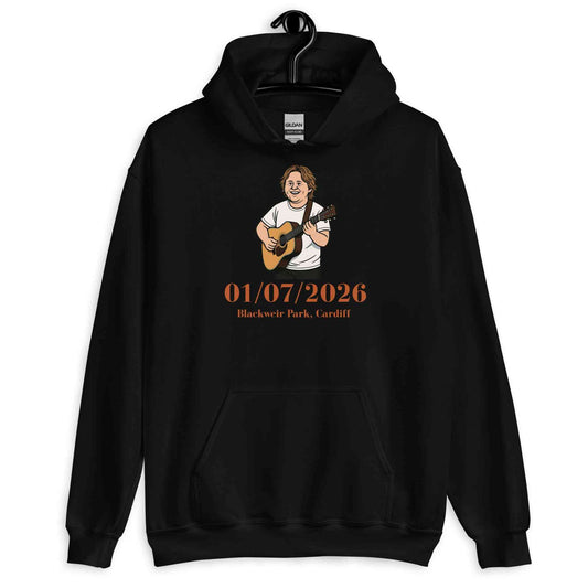 Lewis Capaldi Tour Hoodie 2026 | Official Black Cotton-Blend Unisex Merchandise Alcyone213k