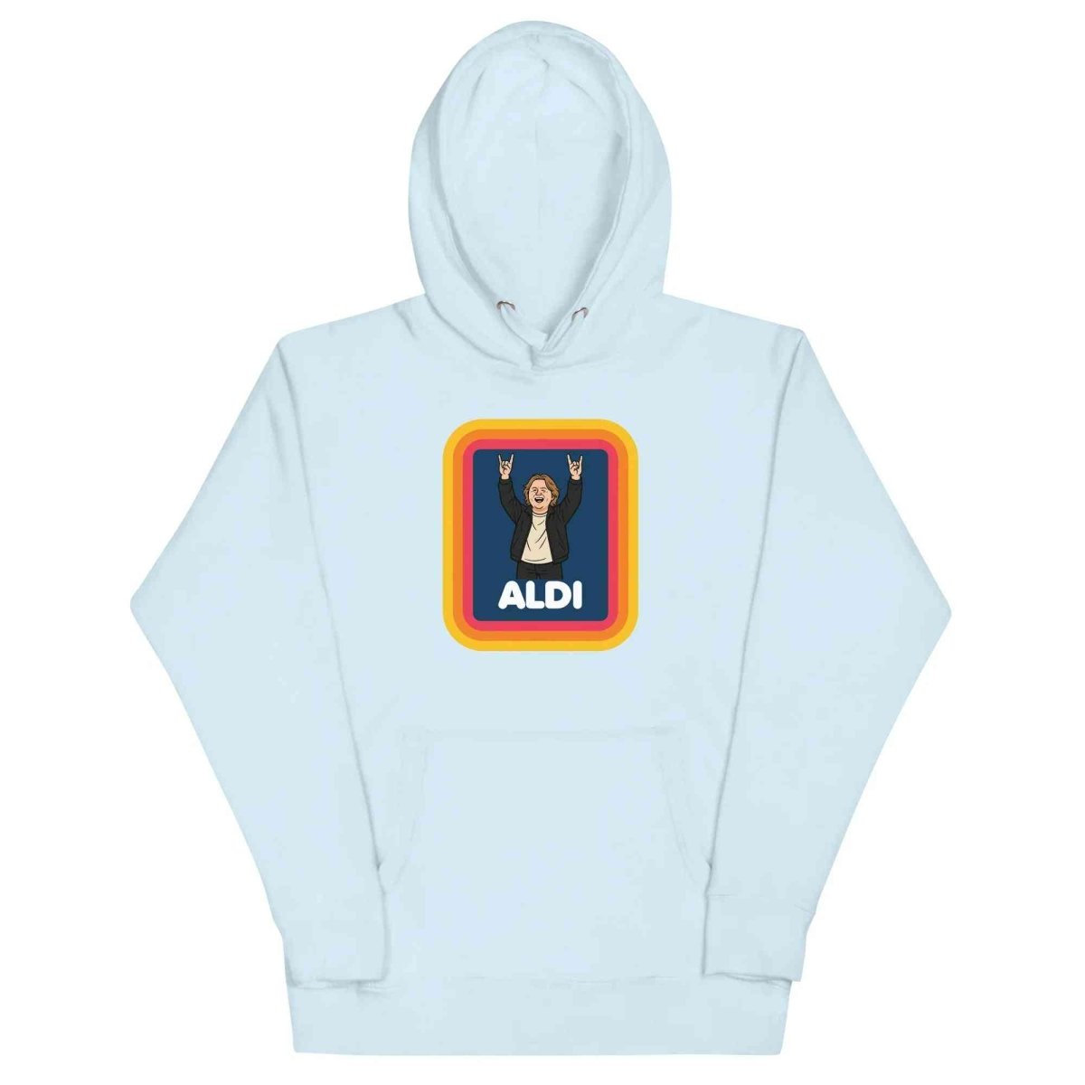 Lewis Capaldi Unisex Hoodie - "Capaldi On A Aldi" Graphic Cotton Blend Alcyone213k