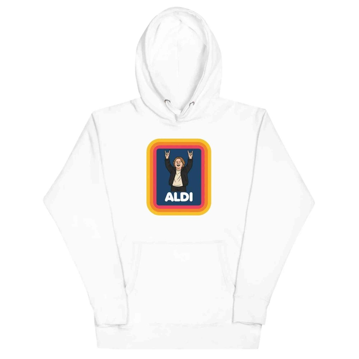 Lewis Capaldi Unisex Hoodie - "Capaldi On A Aldi" Graphic Cotton Blend Alcyone213k