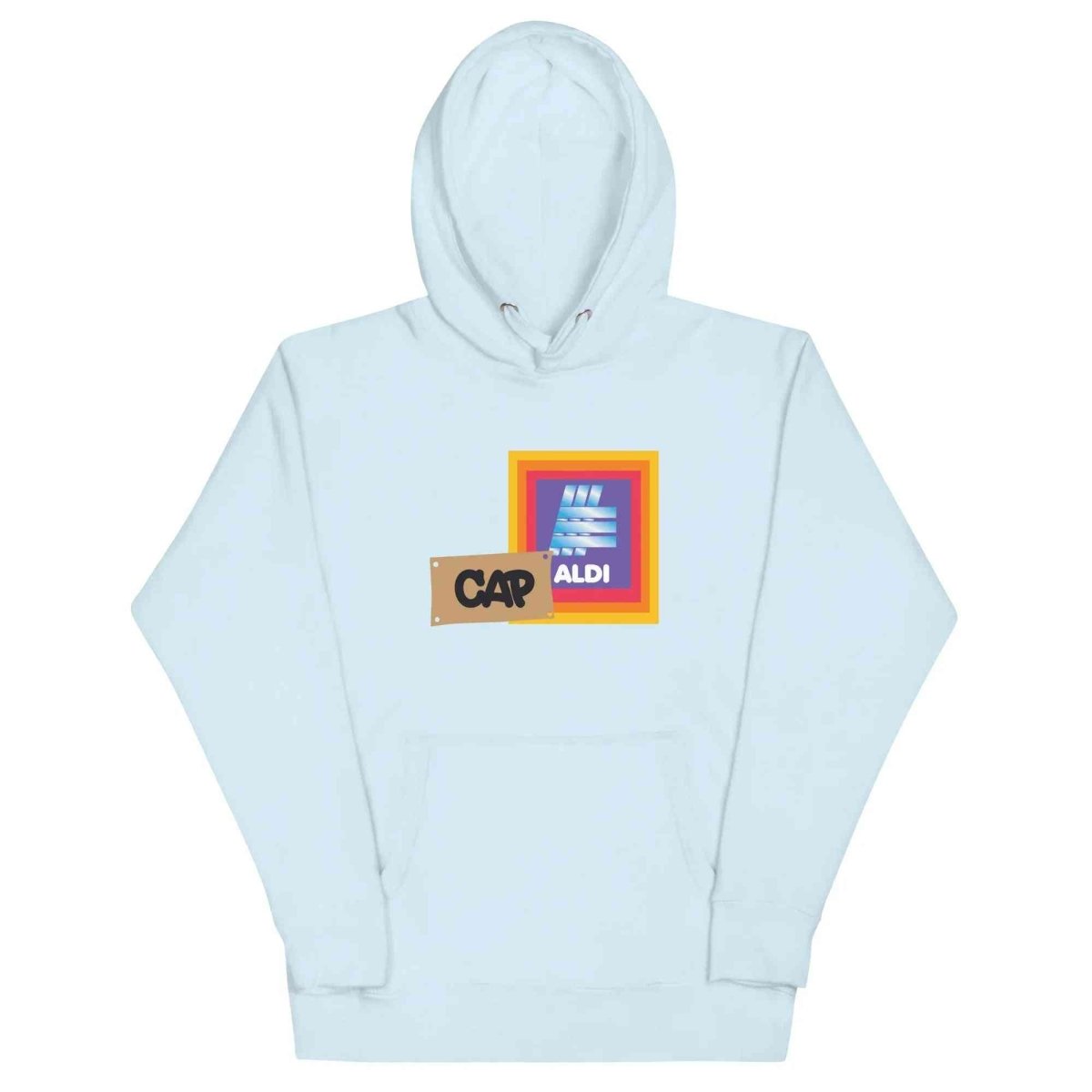 Lewis Capaldi Unisex Hoodie - Cozy Cotton Blend with Fun 'Capaldi On A Aldi' Graphic - Alcyone213k