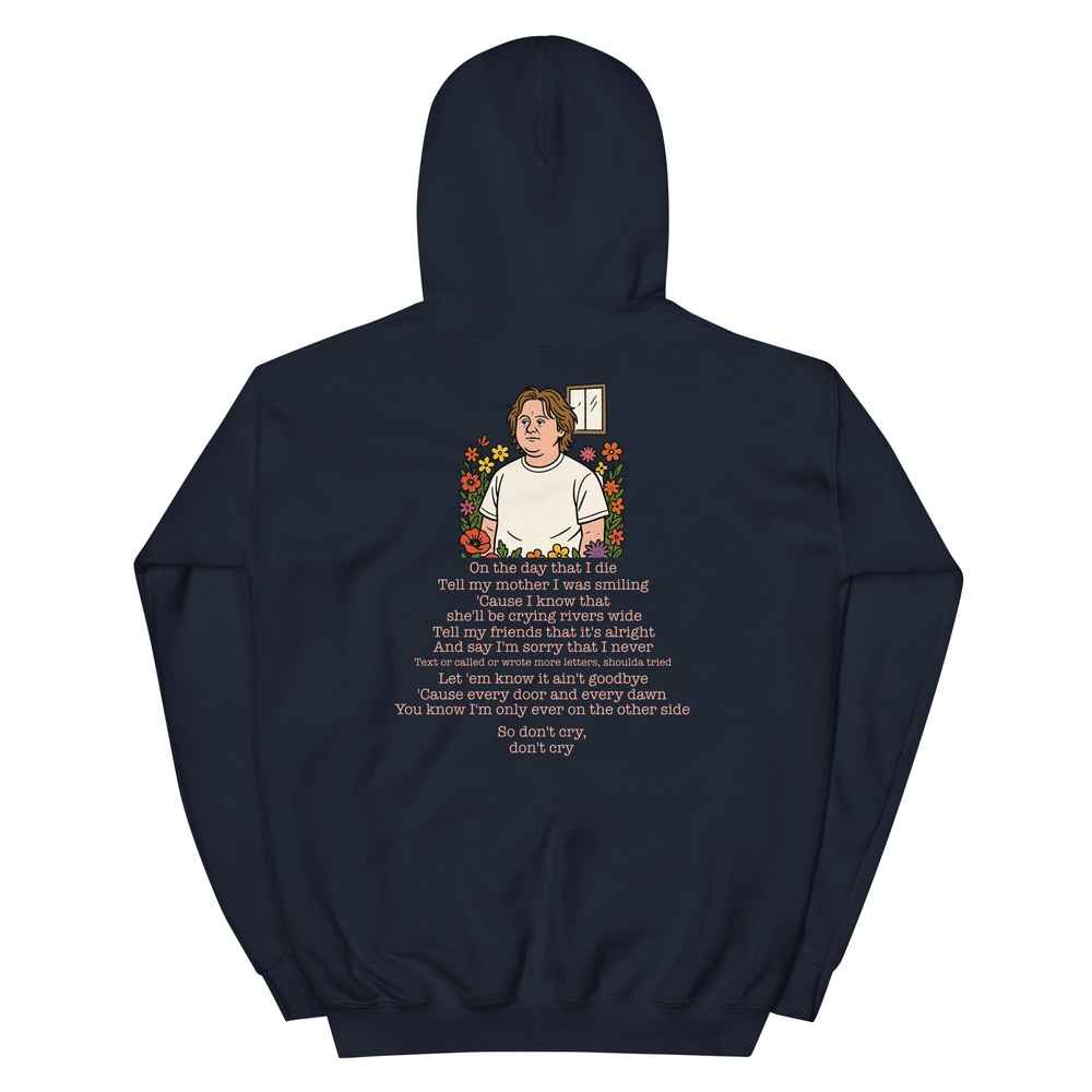 Lewis Capaldi Unisex Hoodie - "On The Day That I Die" Lyric Graphic Alcyone213k