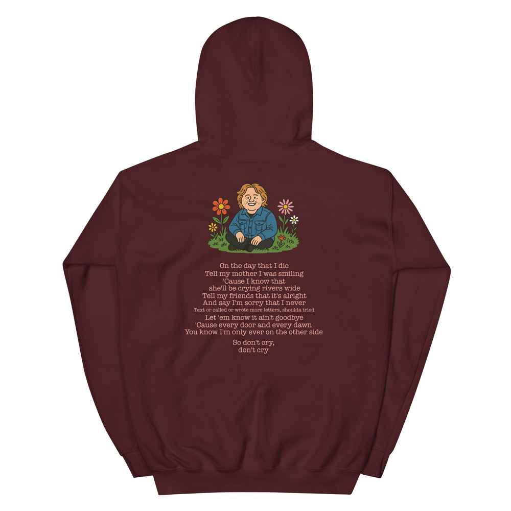 Lewis Capaldi Unisex Hoodie | On The Day That I Die Lyrics Alcyone213k