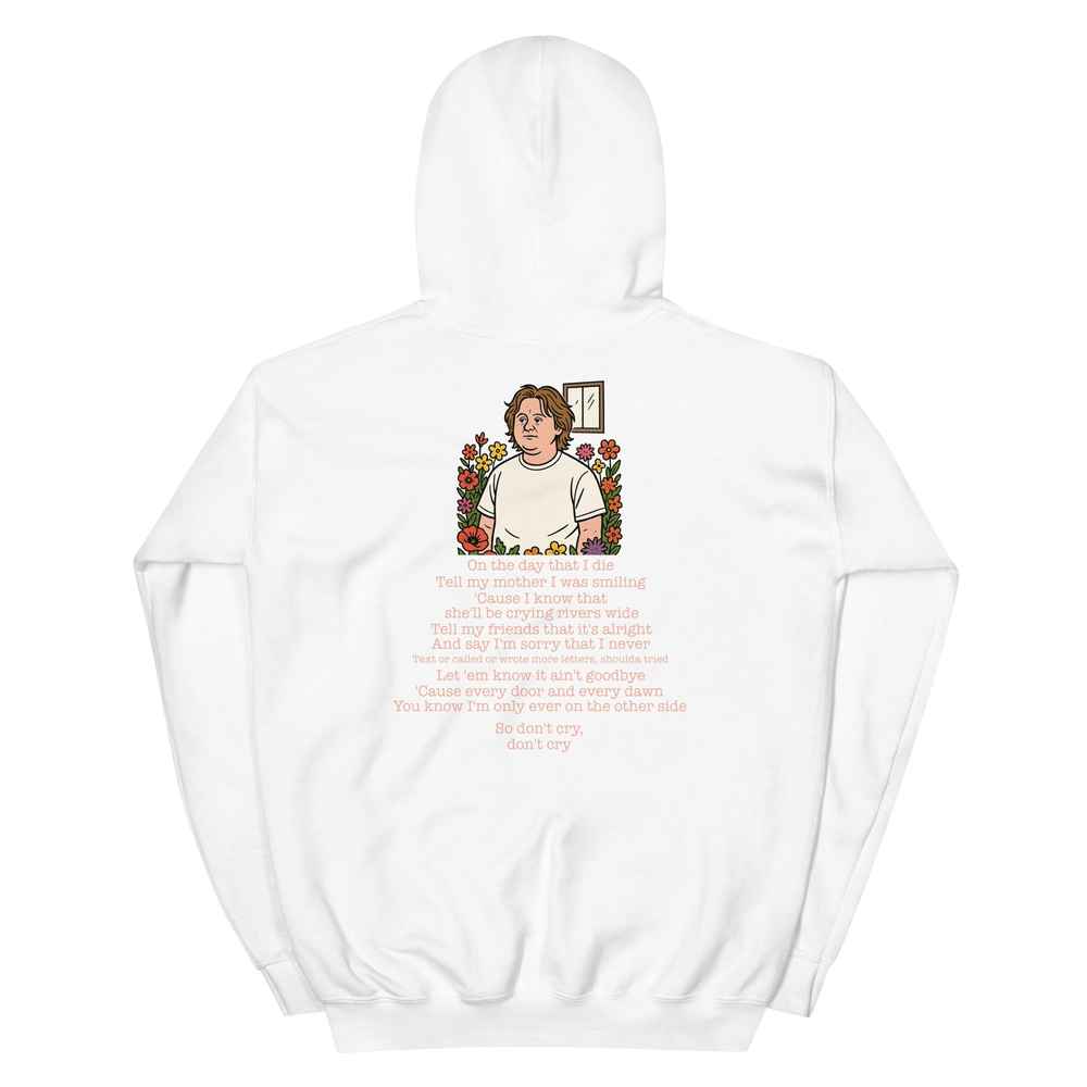 Lewis Capaldi Unisex Hoodie - "On The Day That I Die" Lyric Graphic Alcyone213k