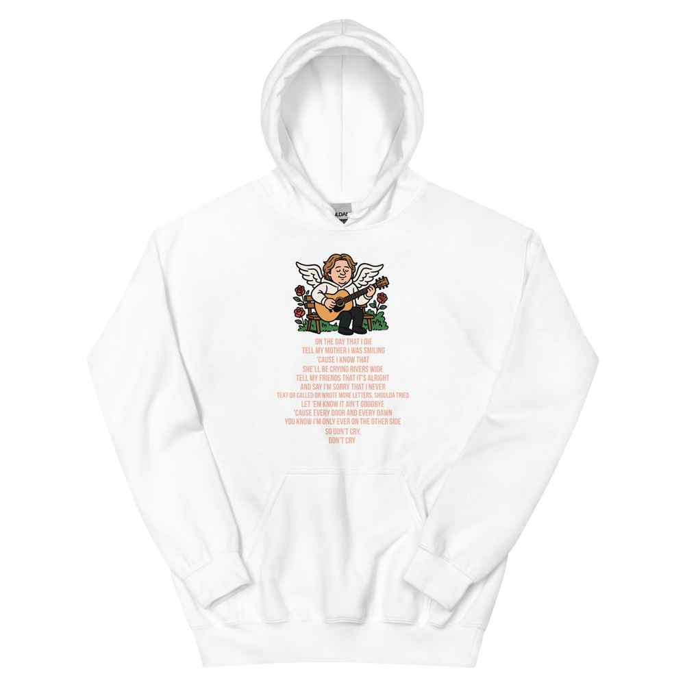 Lewis Capaldi "On The Day That I Die" Lyrics Hoodie - Unisex Cotton Blend Alcyone213k