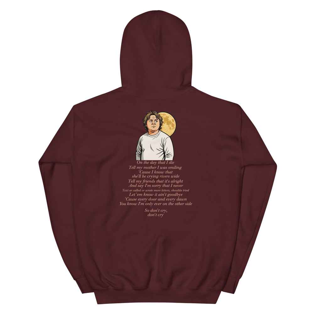 Lewis Capaldi Hoodie | "On The Day That I Die" Lyrics | Unisex Cotton-Polyester Blend Alcyone213k