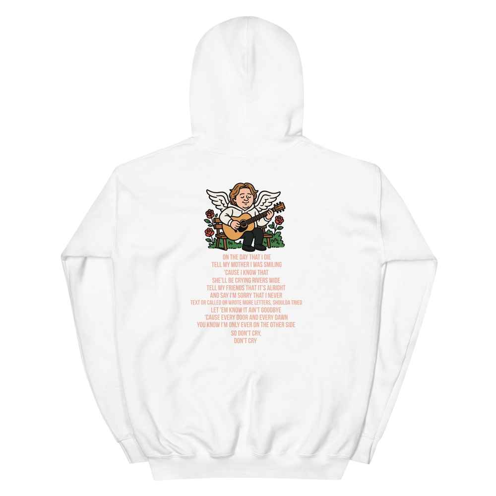 Lewis Capaldi "On The Day That I Die" Lyrics Hoodie - Unisex Cotton Blend Alcyone213k