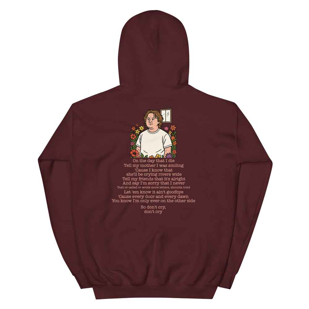 Lewis Capaldi Unisex Hoodie - "On The Day That I Die" Lyric Graphic Alcyone213k
