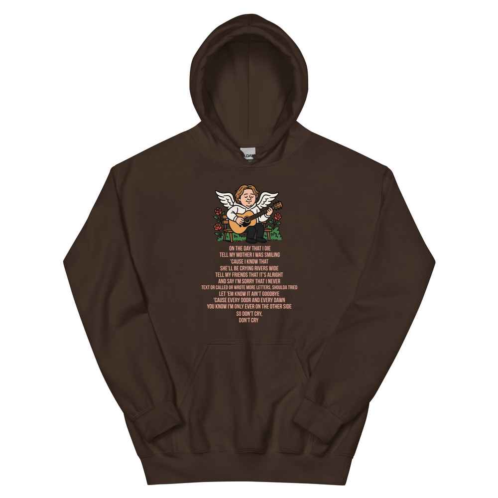 Lewis Capaldi "On The Day That I Die" Lyrics Hoodie - Unisex Cotton Blend Alcyone213k
