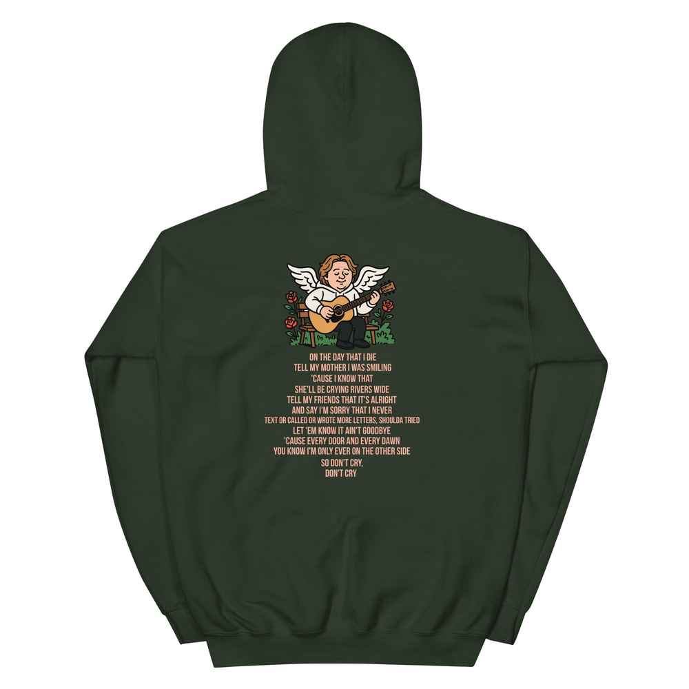 Lewis Capaldi "On The Day That I Die" Lyrics Hoodie - Unisex Cotton Blend Alcyone213k